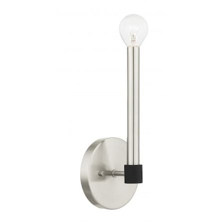 Brushed Nickel with Satin Brass Accents