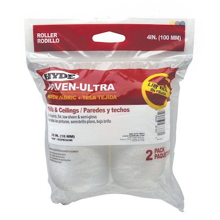 Woven Ultra(TM) Roller Cov, 4", PK2