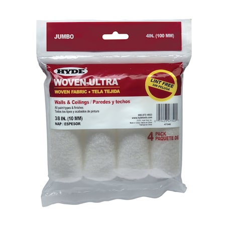 Mini Jumbo Roller Cov, 4", 3/4" Core, PK4