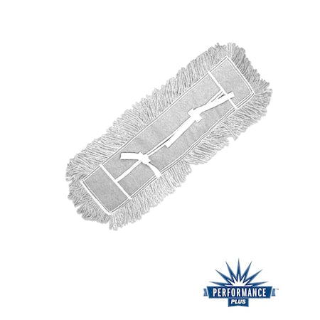 5 in x 48 in Dust Mop, Cut-End, White, PK12