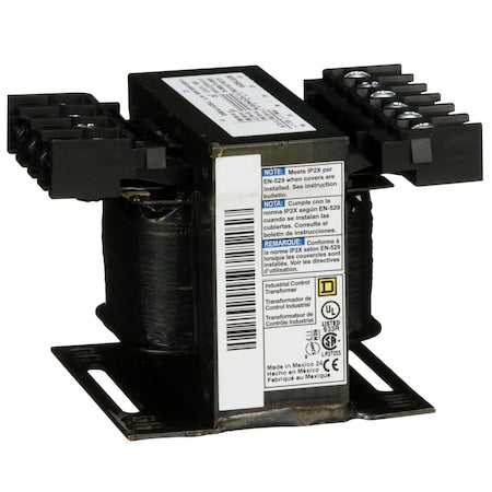Control Transformer, 150 VA, Not Rated, 24V, 208/240/277/380/480V