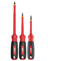 3-Piece 1000V Insulated Screwdriver Set w/ Square Drive