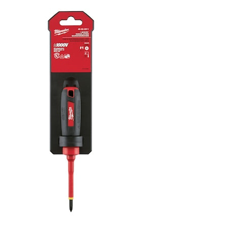 3 in. No 1 Phillips 1000 Volt Insulated Screwdriver