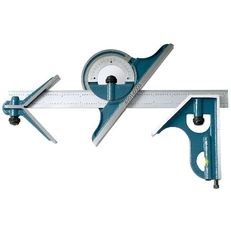 4 Piece Combination Square Set With 12" 4R Blade