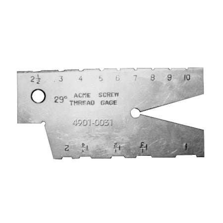 29 Degree Acme Thread Gage