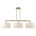 Antique Brass Linear Chandelier,3 Light
