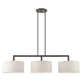 English BronzeLinear Chandelier,3 Light