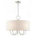 Brushed Nickel Pendant Chandelier,5 Ligh