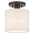 English BronzeSemi Flush,1 Light