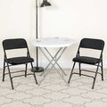 Black Fabric Metal Chair, PK4