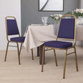 Navy Fabric Banquet Chair, PK4