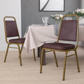 Brown Vinyl Banquet Chair, PK4
