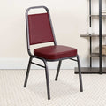 Burgundy Vinyl Banquet Chair, PK4