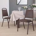 Brown Vinyl Banquet Chair, PK4
