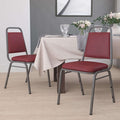 Burgundy Vinyl Banquet Chair, PK4