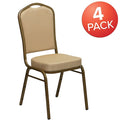 Beige Fabric Banquet Chair, PK4