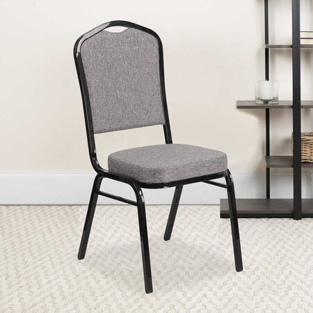 Gray Fabric Banquet Chair, PK4