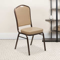 Tan Vinyl Banquet Chair, PK4