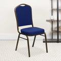 Navy Blue Fabric Banquet Chair, PK4