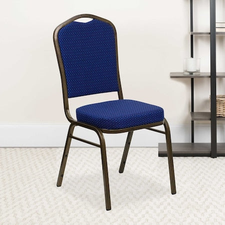 Navy Blue Fabric Banquet Chair, PK4