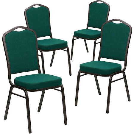 Green Fabric Banquet Chair, PK4