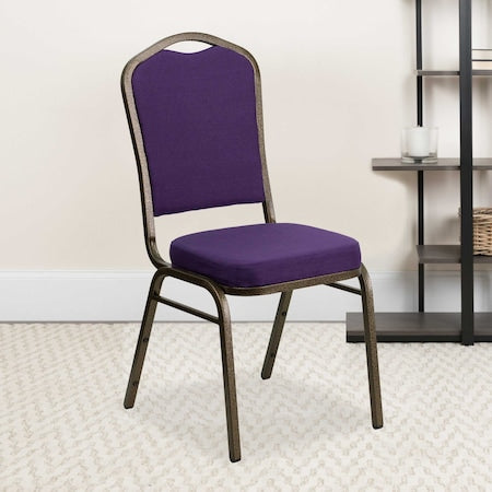 Purple Fabric Banquet Chair, PK4