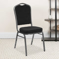 Black Fabric Banquet Chair, PK4
