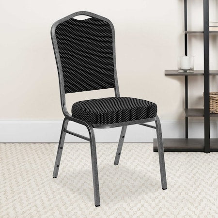 Black Fabric Banquet Chair, PK4