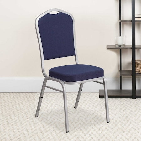 Navy Fabric Banquet Chair, PK4