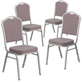 Gray Fabric Banquet Chair, PK4