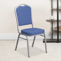 Blue Fabric Banquet Chair, PK4