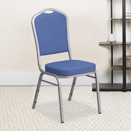 Blue Fabric Banquet Chair, PK4