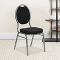 Black Fabric Banquet Chair, PK4