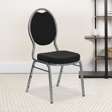 Black Fabric Banquet Chair, PK4