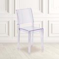 Phantom Series Transparent Stacking Side Chair, PK4