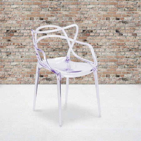 Nesting Series Transparent Stacking Side Chair, PK4