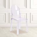 Ghost Chair with Oval Back in Transparent Crystal, PK4