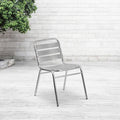 Commercial Aluminum Restaurant Stack Chair, PK4