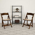 Fruitwood Folding Chair, PK4