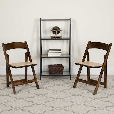 Fruitwood Folding Chair, PK4