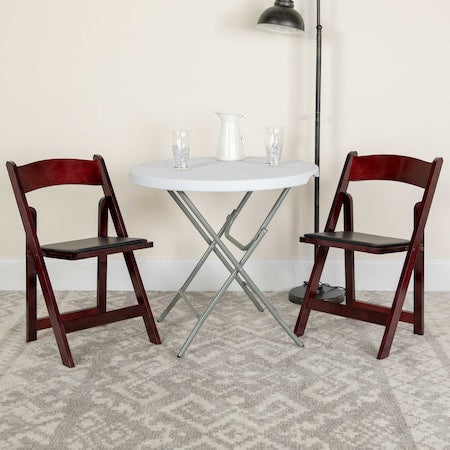 Mahogany Wood Folding Chair, PK4