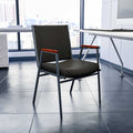 Black Fabric Stack Armchair, PK4