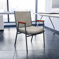 HERCULES Series Heavy Duty Gray Fabric Stack Chair with Arms, PK4