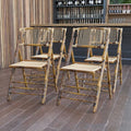 American Champion Bamboo Folding Chair, PK4