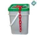 Red Plastic Chain Pail 1""(#4,25 mm)x35