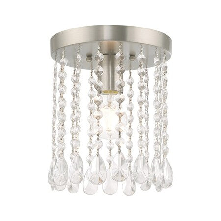Elizabeth 1 Light Brushed Nickel Ceiling