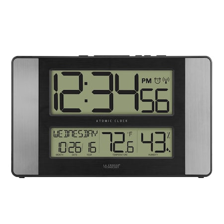 Atomic Dgtl Wall Clock,Indoor Temp