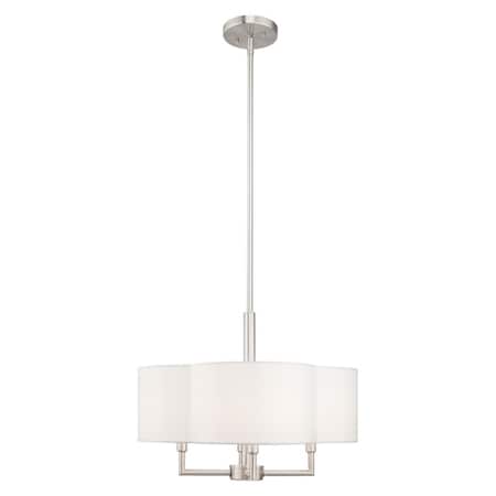 Chelsea 4 Light Brushed Nickel Pendant Chandelier