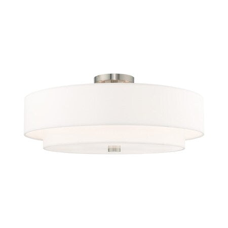 Meridian 5 Light Brushed Nickel Ceiling