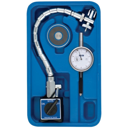 Chrome Flex Mag and X-Proof IP54 White Dial Indicator Set